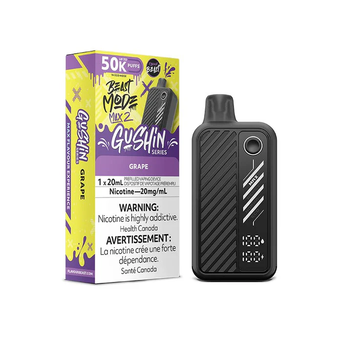 Flavour Beast – Gushin’ Grape – 20 mL Disposable – 20 mg