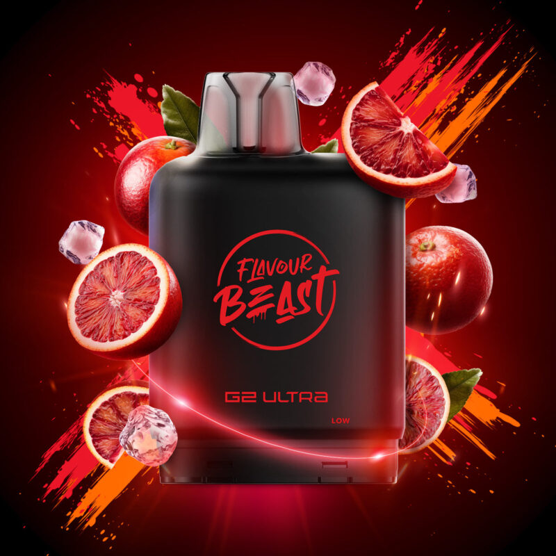 Flavour Beast – Level X G2 Pod – Bangin’ Blood Orange – 20 mL – 20 mg
