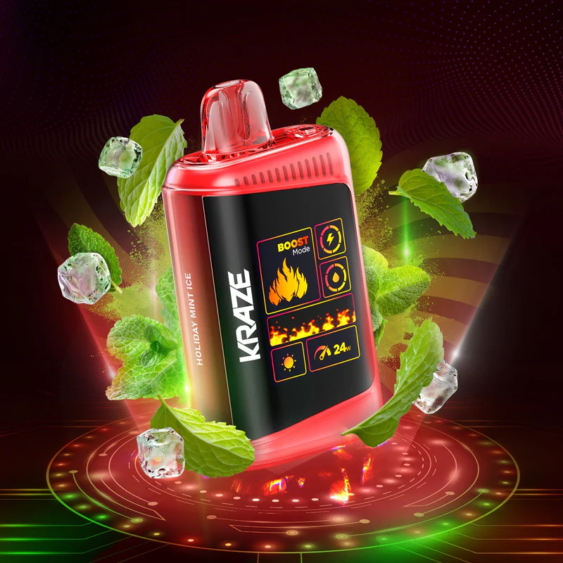 Kraze HD Mega - Holiday Mint Ice 20mg 5pc/Carton