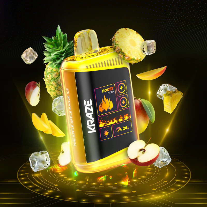 Kraze HD Mega - Pineapple Apple Mango Ice 20mg 5pc/Carton