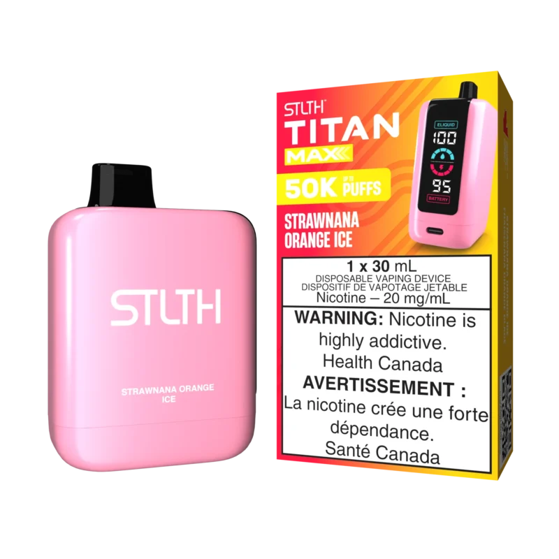 STLTH Titan Max Disposable – Strawnana Orange Ice 20 mg