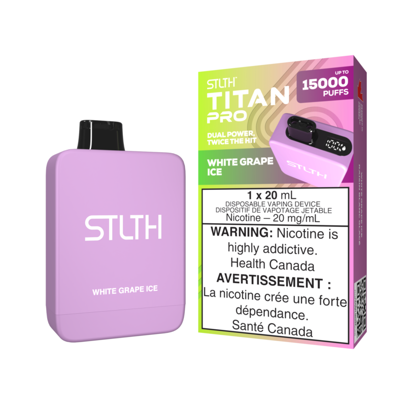 STLTH – Titan Max – White Grape Ice – Disposable – 20 mg