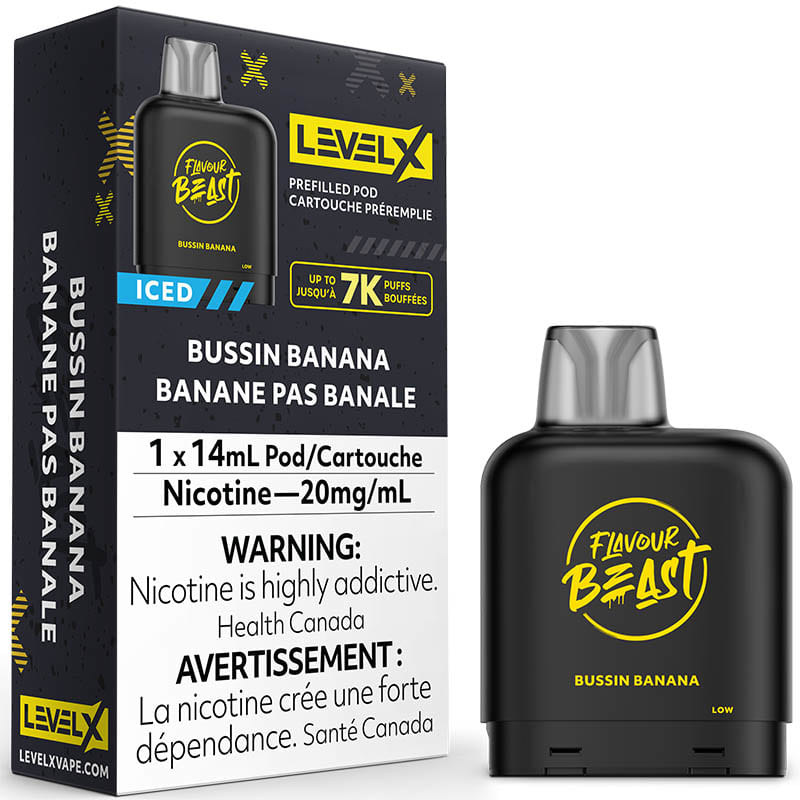 Flavour Beast – Level X G2 Pod – Bussin’ Banana – 20 mL – 20 mg - Image 2